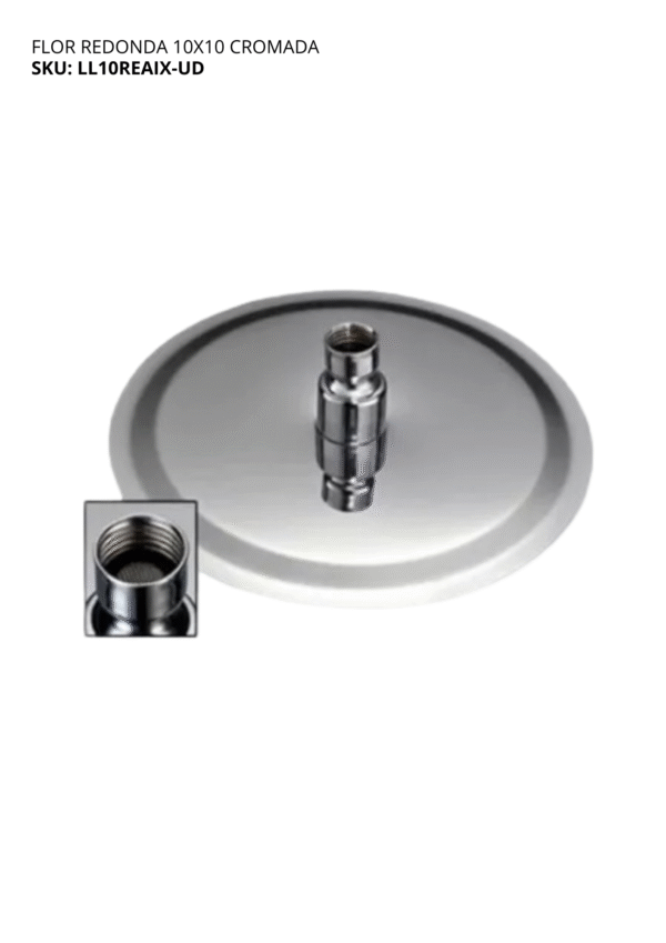 FLOR DUCHA 10 CM REDONDA UDG