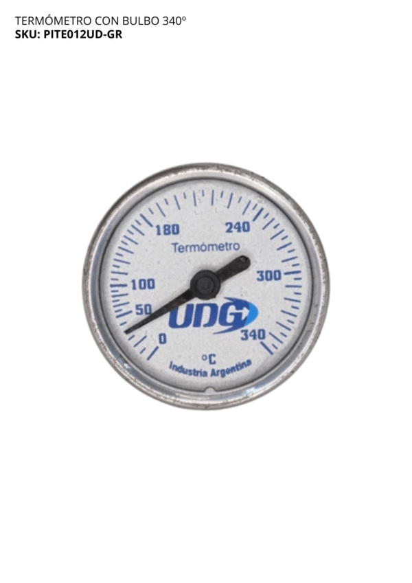 TERMOMETRO CON BULBO ROSCA 1/4 GR