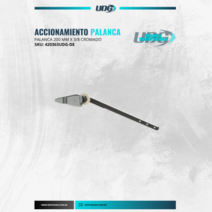 ACCIONAMIENTO PALANCA 200 MM X 3/8 CROMADO DEALER